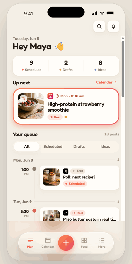 Planix Plan screen